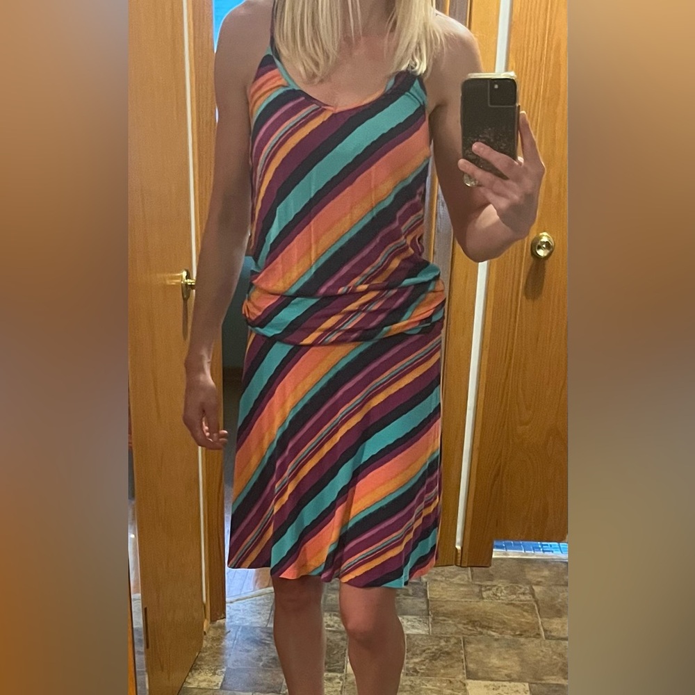 Multicolor Striped Dress